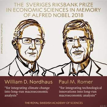नोबेल पुरस्कार 2018 ! अर्थशास्त्र के लिए अमेरिका के विलियम नॉर्डहॉस व पॉल रोमर के नाम का एलान