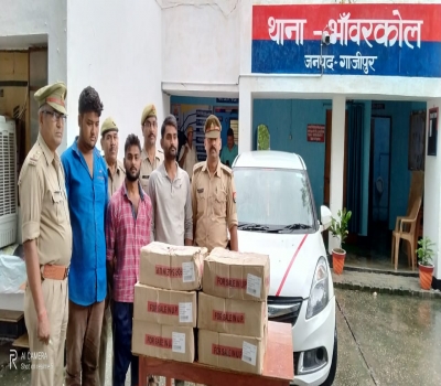 अवैध शराब संग तीन तस्कर गिरफ्तार