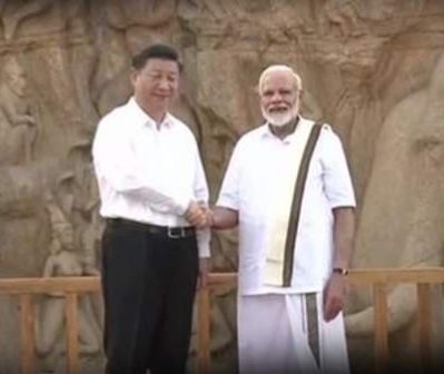 महाबलीपुरम ! शोर मंदिर में मिले चीनी राष्ट्रपति शी जिनपिंग और प्रधानमंत्री मोदी