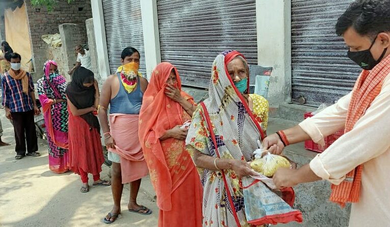 लाकडाउन! जनता रसोई से जरूरत मंदो को वितरित हुआ भोजन