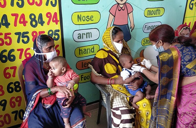 पोषण माह ! गोदभराई और अन्नप्राशन के साथ हुआ आरम्भ