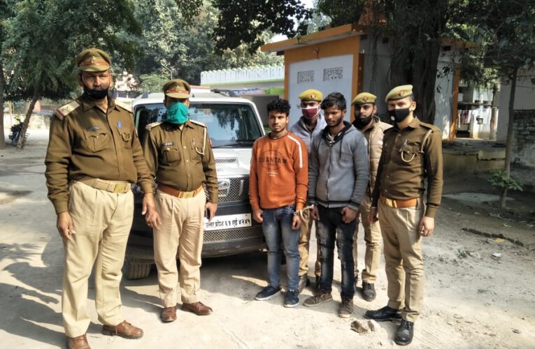 चोरी की स्कार्पियो सहित दो वाहन चोर गिरफ्तार