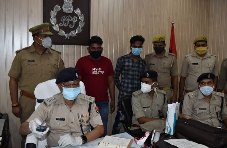 चोरी की दो स्कार्पियो, तीन मोटर साइकिल, तमंचा व लूट के रुपयों सहित दो शातिर अभियुक्त गिरफ्तार