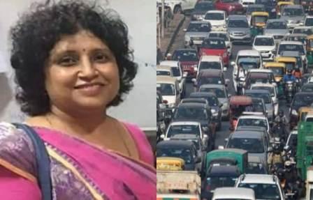 राष्ट्रपति के प्रोटोकॉल के चलते ट्रैफिक जाम में फंसकर महिला उद्यमी ने तोड़ा दम