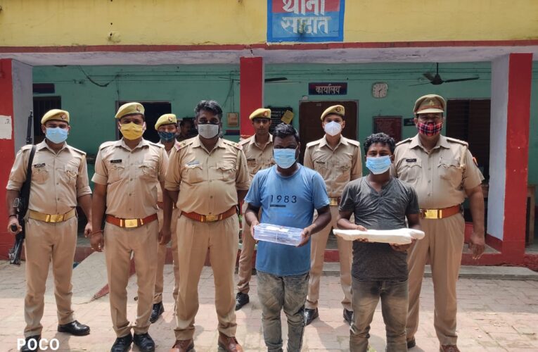 अवैध असलहे व चोरी करने के औजार सहित दो धराये
