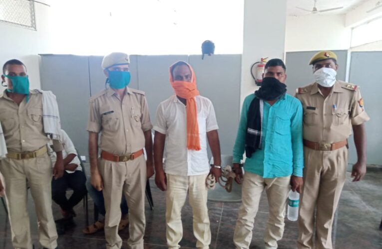 दो शातिर बदमाश पहुंचे हवालात