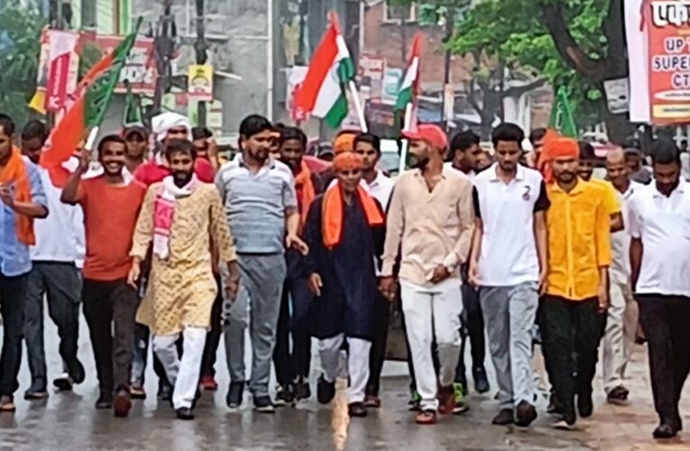 टोक्यो ओलंपिक खेल में भाग ले रहे भारतीय खिलाड़ियों के सम्मान में मिनी मैराथन सम्पन्न