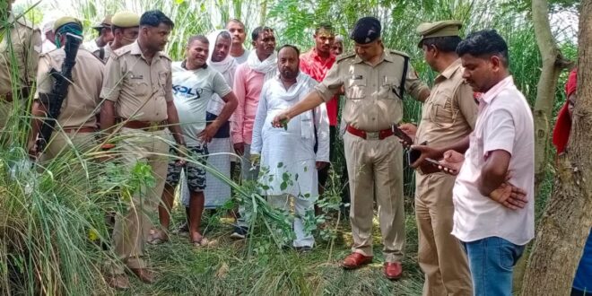 बगीचे में मिला विवाहिता का सिर कटा शव