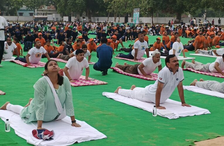 जिले में रही योग दिवस की धूम 
