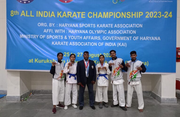 राष्ट्रीय कराटे प्रतियोगिता में दो स्वर्ण पदक व छह कांस्य पदक गाज़ीपुर के नाम