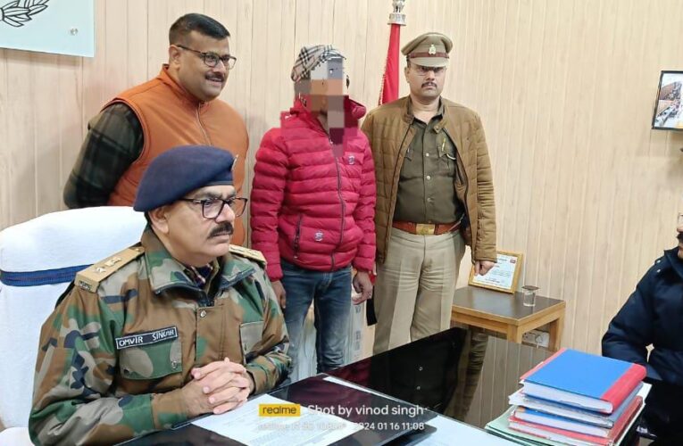 किन्नर को जान से मारने की धमकी का आरोपी पिस्टल सहित गिरफ्तार