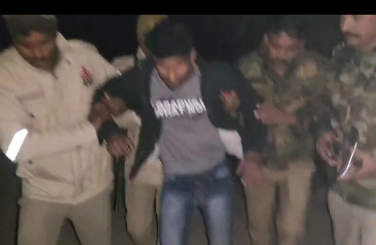 पुलिस मुठभेड़ में घायलावस्था में धराया इनामियां अपराधी 