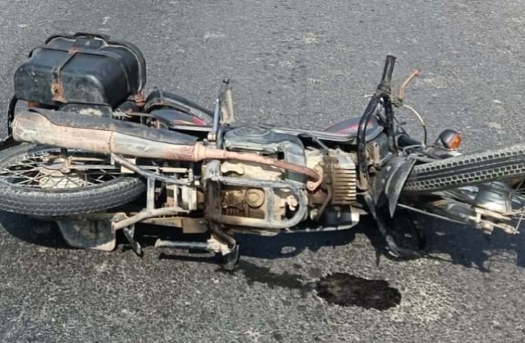 बुजुर्ग को बचाने में पलटी बाइक, ट्रक के धक्के से चालक की मौत 