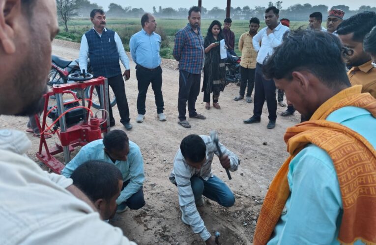 निर्माणाधीन सड़क के निरीक्षण में मिली खामियों को दूर करने का निर्देश 