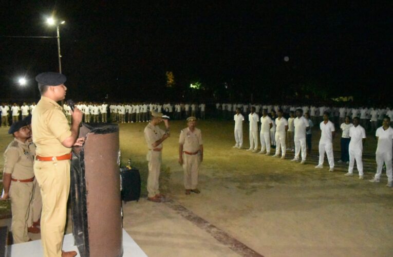 प्रशिक्षु आरक्षियों को कप्तान ने सिखाया अनुशासन का पाठ