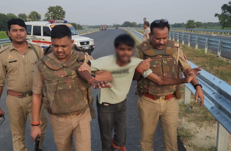 गोली चला सनसनी फैलाने वाला बदमाश  पुलिस मुठभेड़ में बना लंगड़ा 