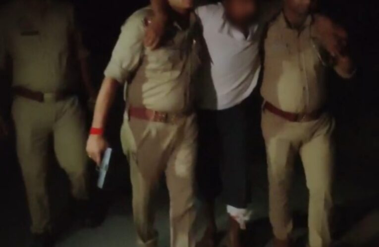 शातिर अपराधी मुठभेड़ में घायलावस्था में गिरफ्तार 