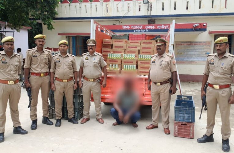 अवैध देशी शराब के साथ अभियुक्त गिरफ्तार 