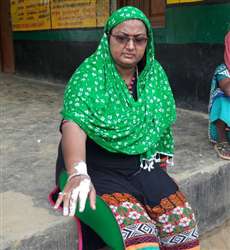 विद्युत शार्ट सर्किट!  प्राथमिक विद्यालय में करेंट से प्रधानाध्यापक झुलसी