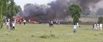 दुर्घटना ! सेना का मिग- 27विमान क्रैश