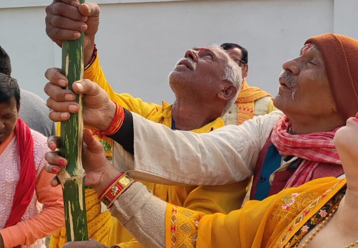 गायत्री महायज्ञ व प्रबुद्ध वर्ग सम्मेलन के लिए हुआ भूमिपूजन