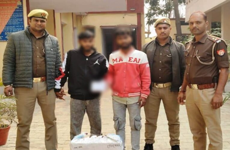 चोरी की बैट्री के साथ दो अभियुक्त गिरफ्तार