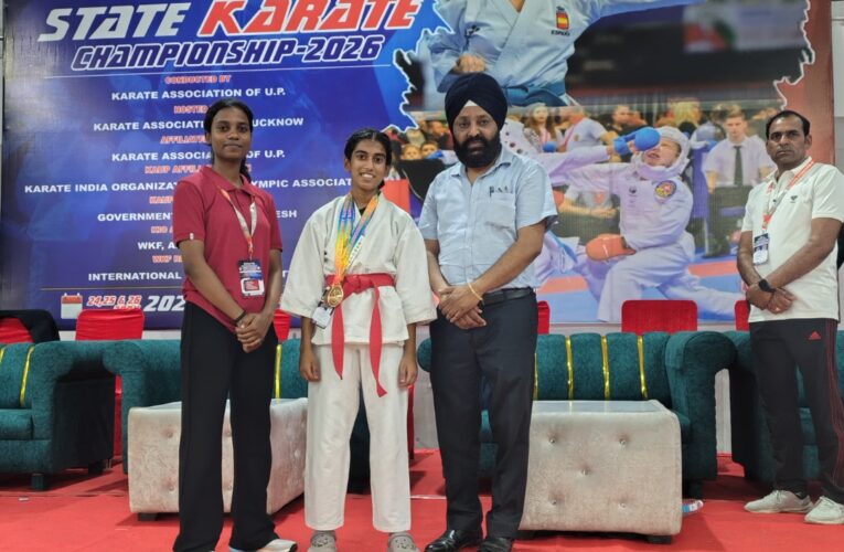 वैभवी सिंह का राष्ट्रीय कराटे चैंपियनशिप के लिए चयन 