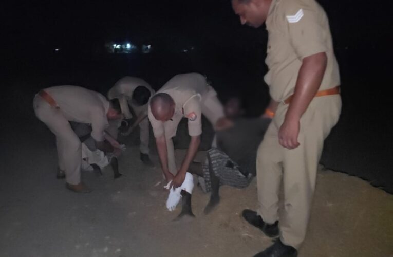 दो इनामियां हत्यारोपी पुलिस मुठभेड़ में घायलावस्था में गिरफ्तार 