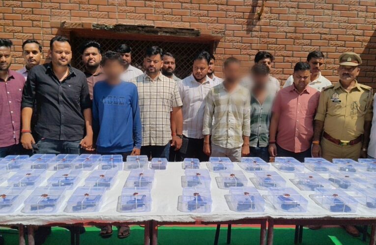 डेढ़ दर्जन अवैध शस्त्रों व कारतूसों सहित तीन तस्कर गिरफ्तार 